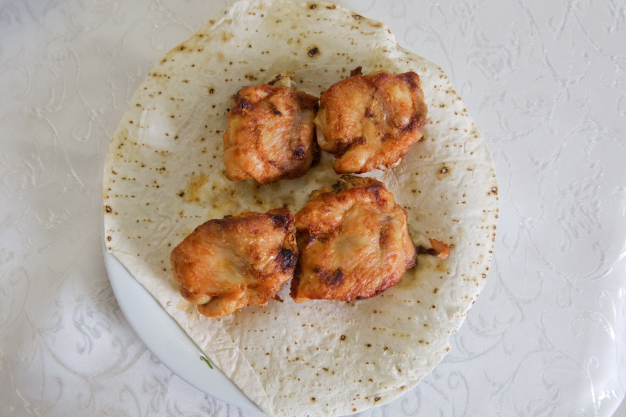 Pollo frito, Platos azerbaiyanos de aves de corral, Comida azerbaiyana
