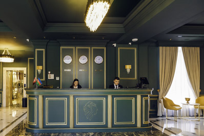 Reception, Leon Hotel