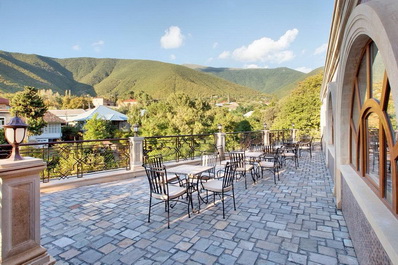 Terrace, Sheki Palace Hotel