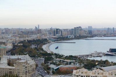 Vista panorámica de Bakú