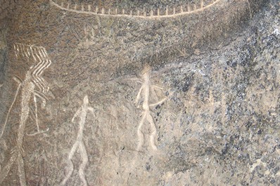 Pinturas rupestres de Gobustán, cerca de Bakú