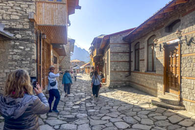 El pueblo de Lagich, cerca de Shamakhi