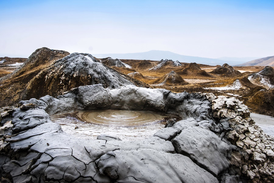 Volcanes de lodo de Gobustán, cerca de Bakú