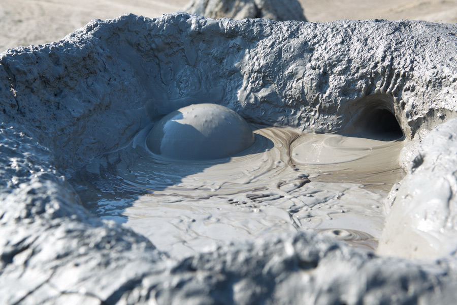 Volcanes de lodo de Gobustán, cerca de Bakú