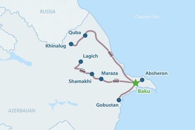 Símbolos Únicos de la Tierra de Fuego de 5 días - en Español Mapa