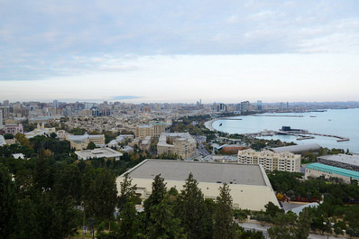 Vista de la ciudad de Bakú