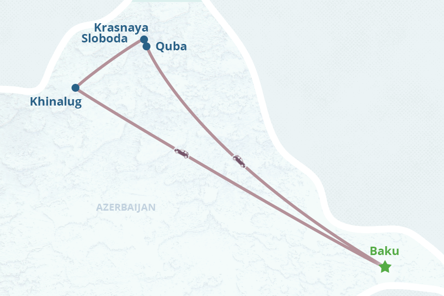 Mapa del itinerario