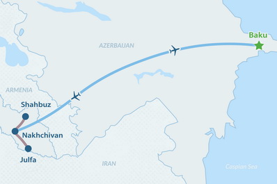 Mapa del itinerario