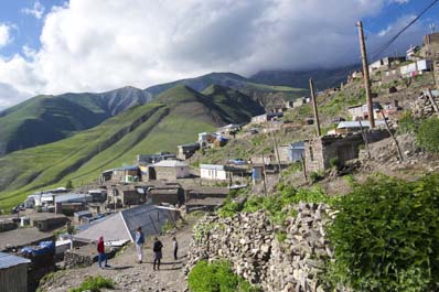 Pueblo de Khinalug, cerca de Quba