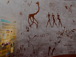 Rock drawing in Gobustan, Azerbaijan