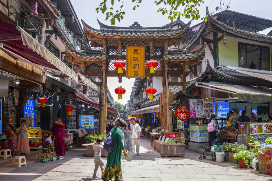 Huanglongxi Ancient Town, Sichuan Province, China Huanglongxi Ancient Town, Sichuan Province, China