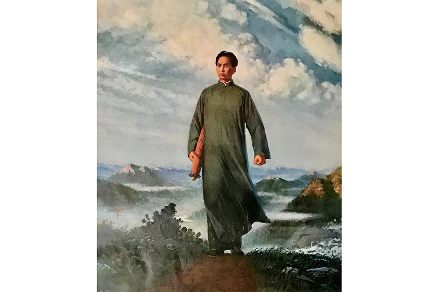 Chinese Propaganda Poster «Mao Goes To Anyuan» 1968 Chinese Propaganda Poster «Mao Goes To Anyuan» 1968