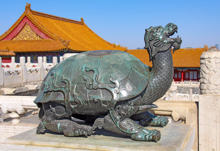 Statue of Tortoise, Forbidden City, Beijing Chinese Symbols of Good Fortune and Prosperity: Tortoise, Forbidden City