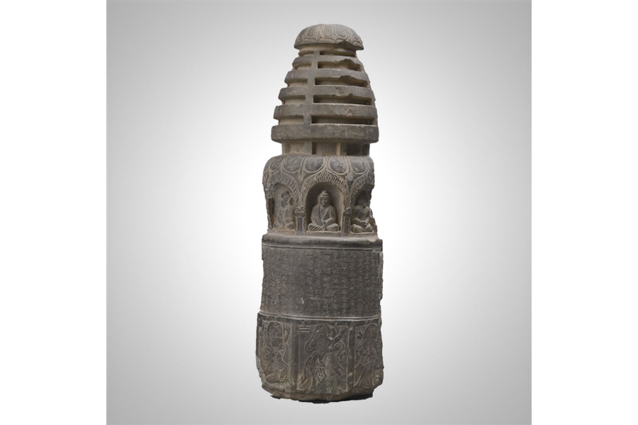 Northern Liang Buddhist Stone Pagoda, Dunhuang Museum