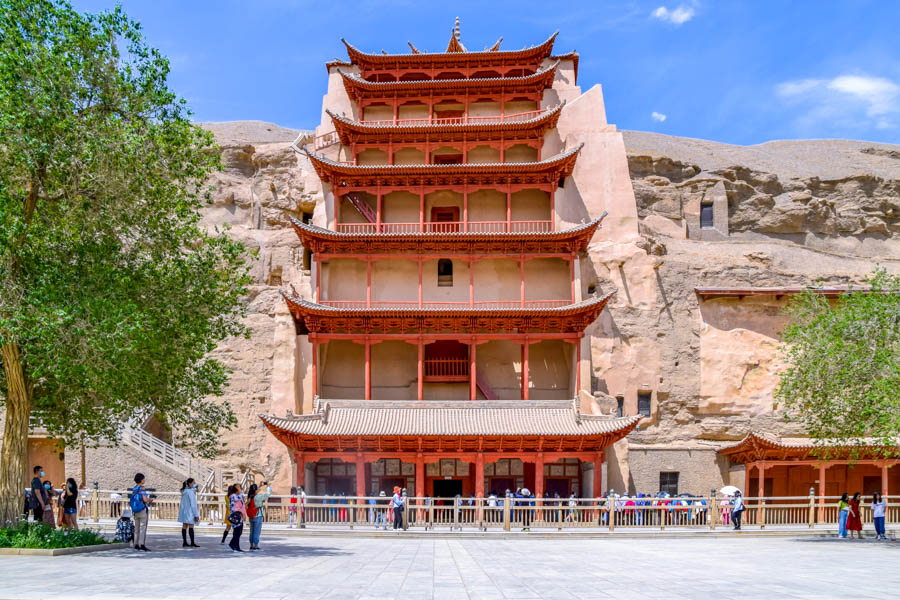 The Mogao Caves in Dunhuang vicinity - Caves of a Thousand Buddhas The Mogao Caves in Dunhuang vicinity - Caves of a Thousand Buddhas
