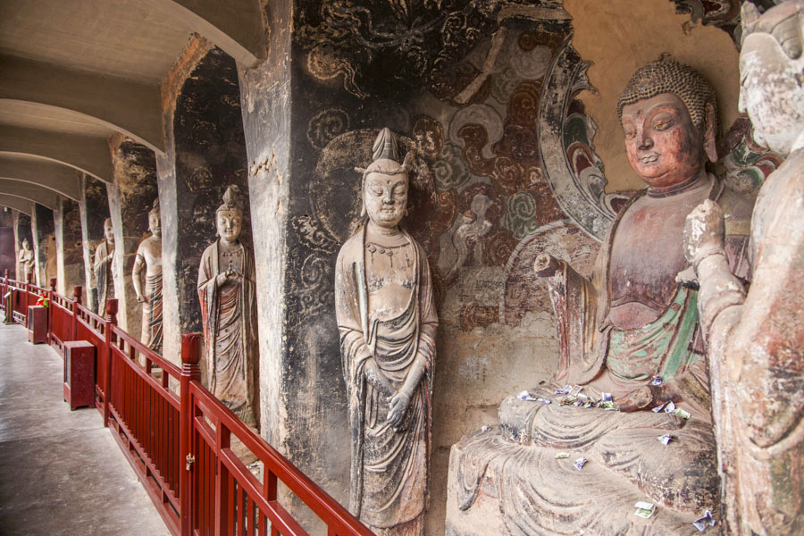 Maijishan Grottoes, Gansu Province Maijishan Grottoes, Gansu Province