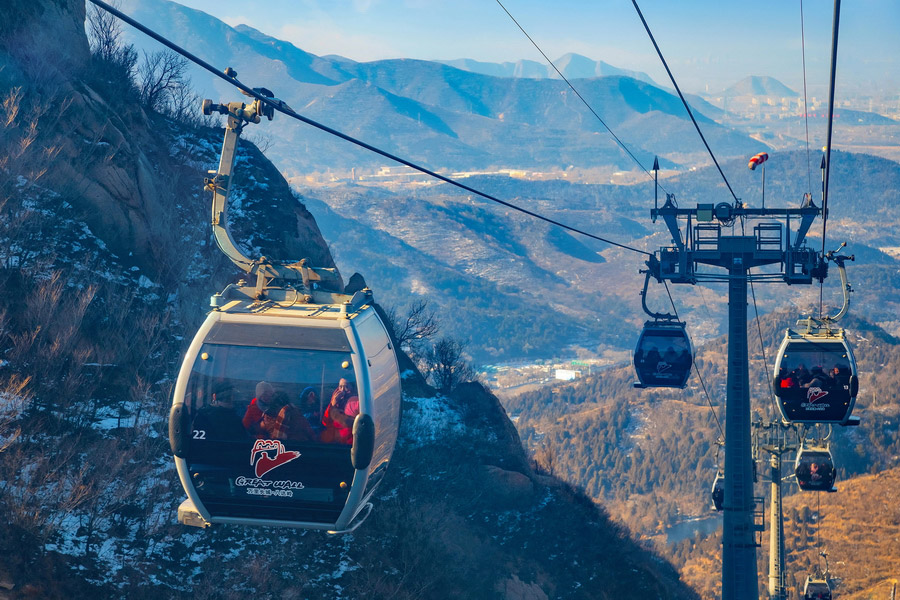 Cable Car at the Great Wall of China