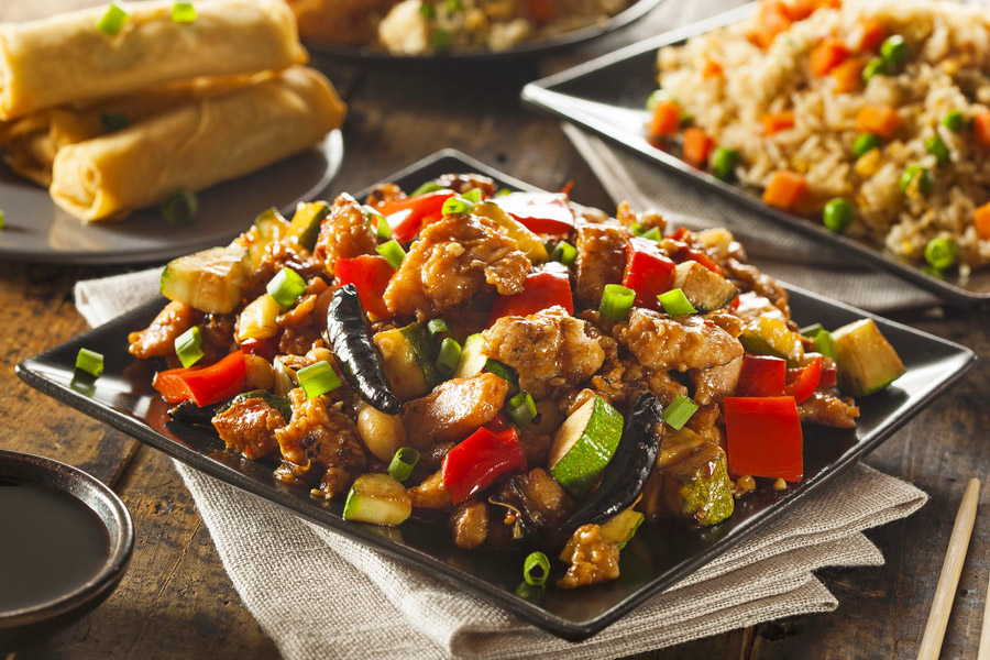 Kung Pao Chicken, Food at the Great Wall