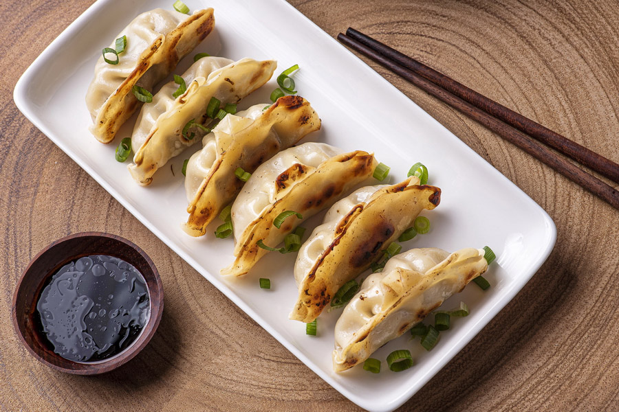 Fried dumplings (jiaozi), Food at the Mutianyu Great Wall