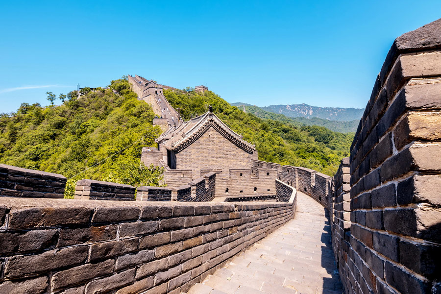 Route at the Mutianyu Great Wall