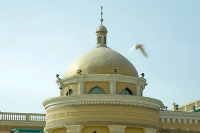 The ancient architecture of Kashgar. A dome of a mosque