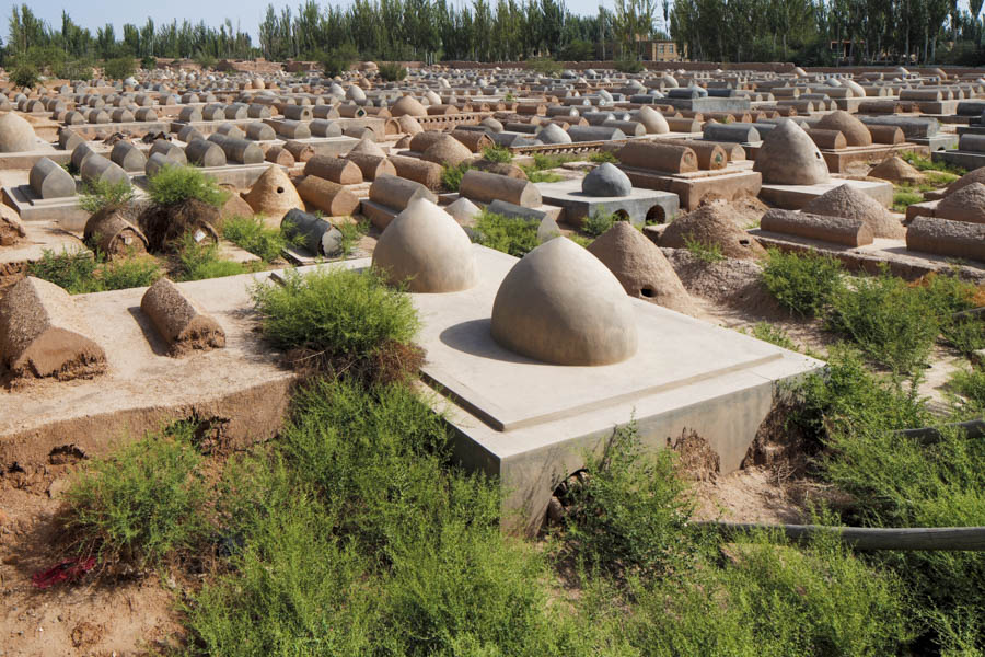 Cementerio Uigur en el Mausoleo de Afaq Khoja, Kashgar, China Cementerio Uigur en el Mausoleo de Afaq Khoja, Kashgar, China