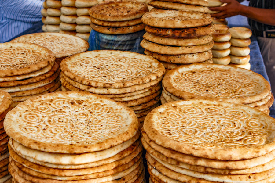 Naan, Comida en Kashgar Naan, Comida en Kashgar