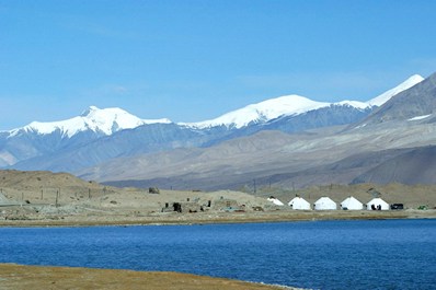 Yurts at Karakul Lake, China