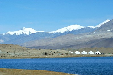 Yurts at Karakul Lake, China