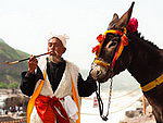 Population of China: Senior Chinese man, dressed in traditional clothing