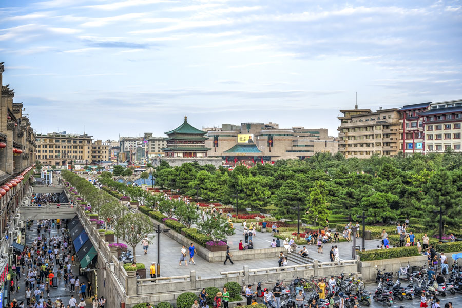 Central Square in Xi'an, Shaanxi Central Square in Xi'an, Shaanxi