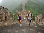 Туристы на Великой Китайской стене, Китай