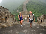 Tourists on the Great Wall of China