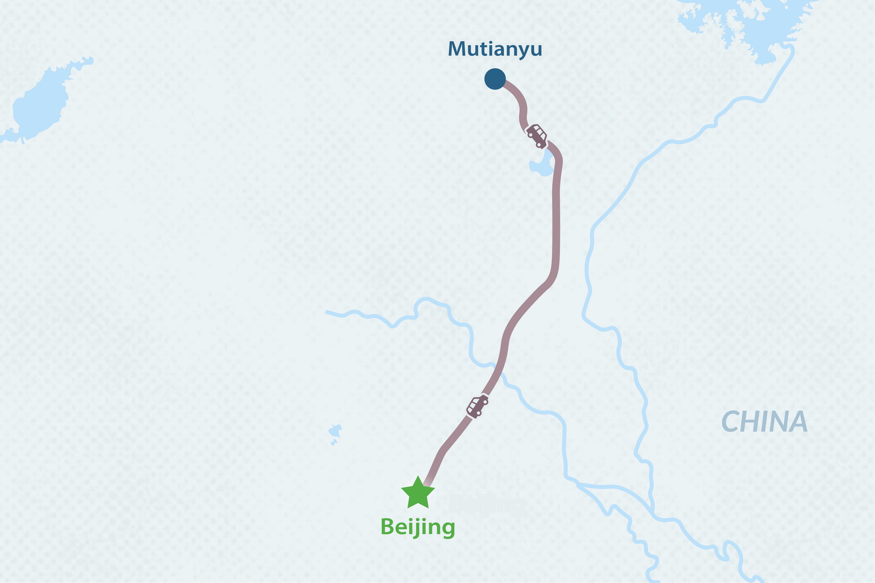 4-Day Best of Beijing Tour Map