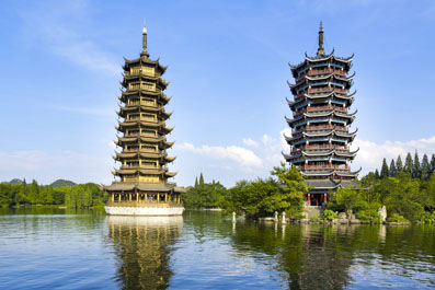 Sun and Moon Twin Pagodas, Guilin
