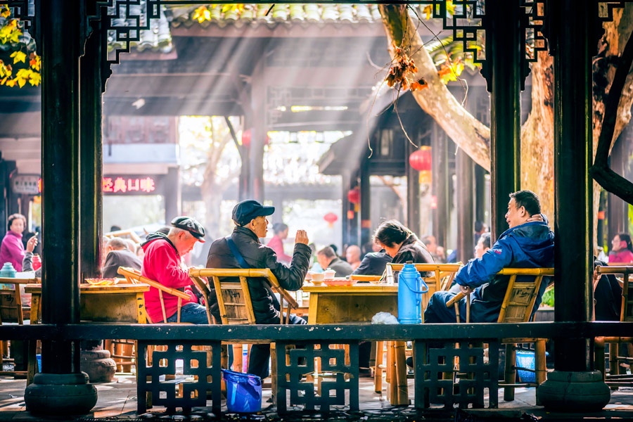 Tea House, People