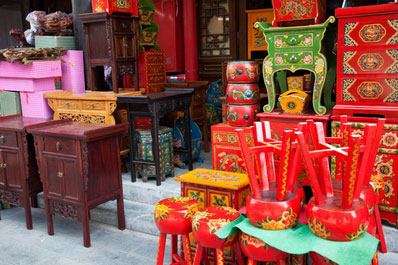 Oriental bazaar in Kashgar