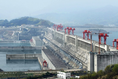 Presa de las Tres Gargantas, río Yangtsé