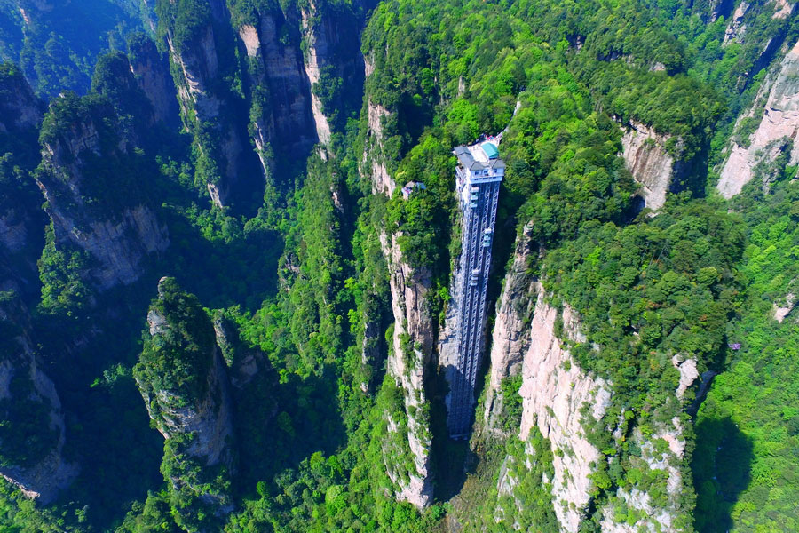 Ascensor Bailong, Zhangjiajie