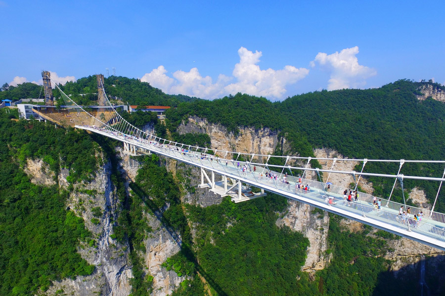 Puente de cristal del Gran Cañón de Zhangjiajie