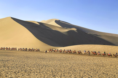 Singing Sand Dunes near Dunhuang