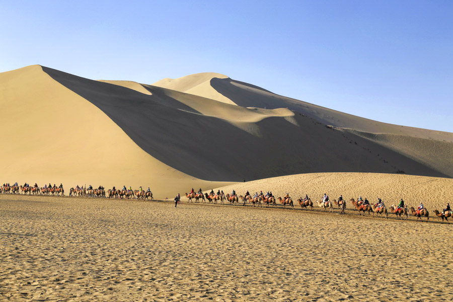 Singing Sand Dunes near Dunhuang