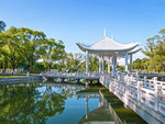 Sun Island Park on a clear day, Harbin city, Heilongjiang Province, China