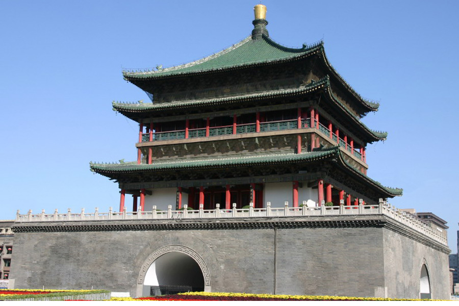 The Bell Tower - the Geographical Center of Ancient Xian