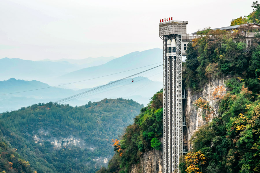 Bailong Elevator, Zhangjiajie National Forest Park Bailong Elevator, Zhangjiajie National Forest Park