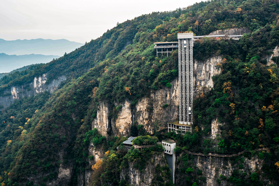 Bailong Elevator, Zhangjiajie National Forest Park Bailong Elevator, Zhangjiajie National Forest Park
