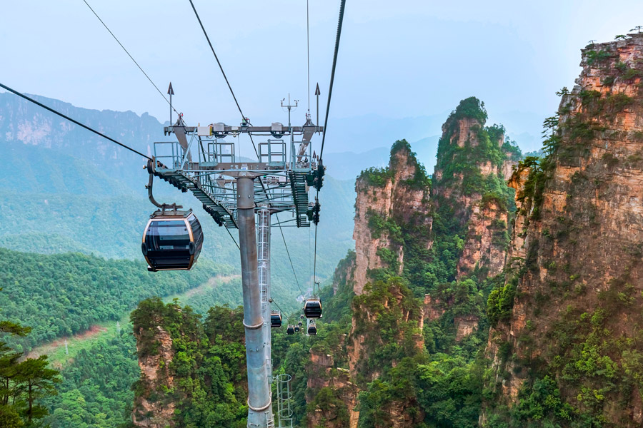 Teleférico de la Montaña Tianzi Teleférico de la Montaña Tianzi