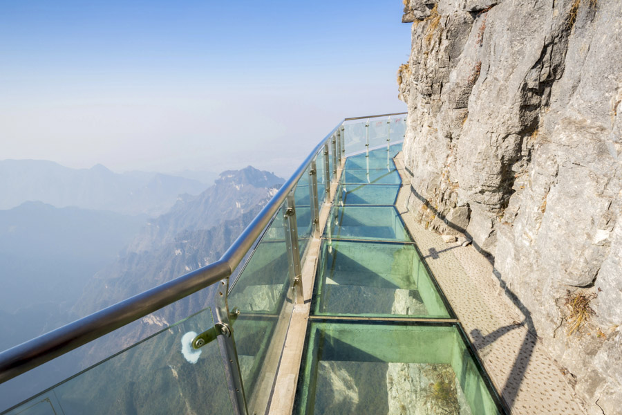 Glass Walkway, Tianmen Mountain, Zhanjiajie City, Tianmen Mountain, Zhanjiajie City Glass Walkway, Tianmen Mountain, Zhanjiajie City