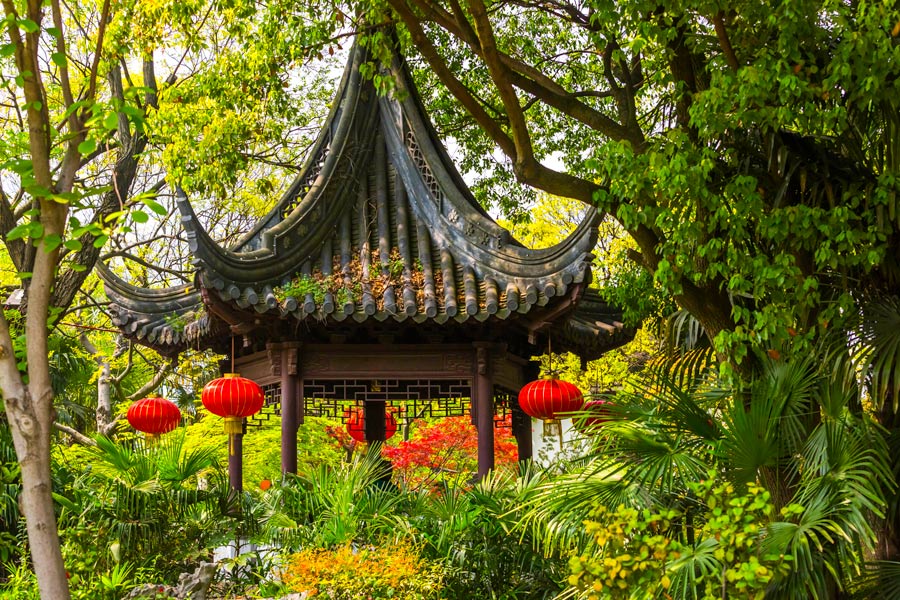 Inverted Lion Pavilion, Kezhi Garden, Zhujiajiao Water Town Inverted Lion Pavilion, Kezhi Garden, Zhujiajiao Water Town