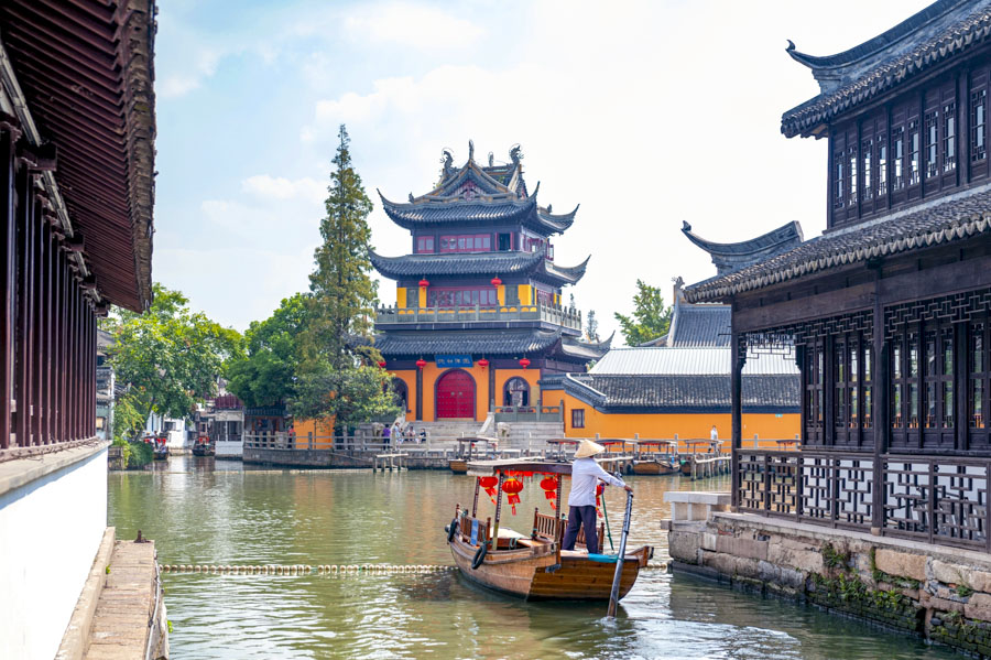 Yuanjin Temple, Zhujiajiao Water Town